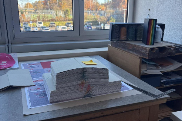 Steppstich trifft Graspapier! Ein nachhaltiges Notizheft